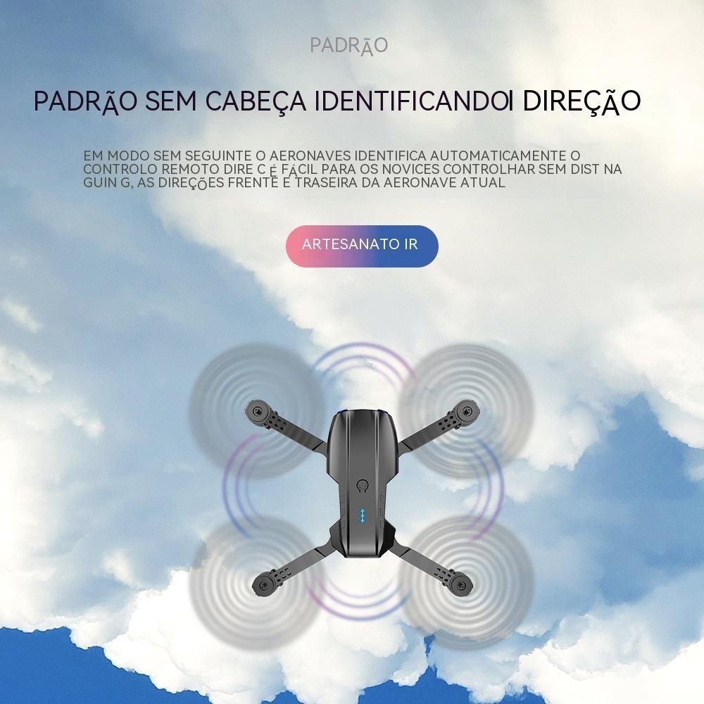 Drone E99 Pro Com 2 Câmera Aérea Hd Profissional E 3 Bateria - Imagem 5