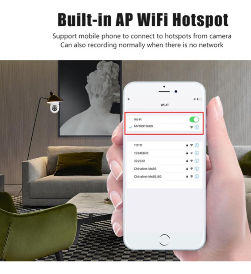 Wifi Ip Panorama Camera Bulb 2mp Visão Noturna Panorâmica - Imagem 10