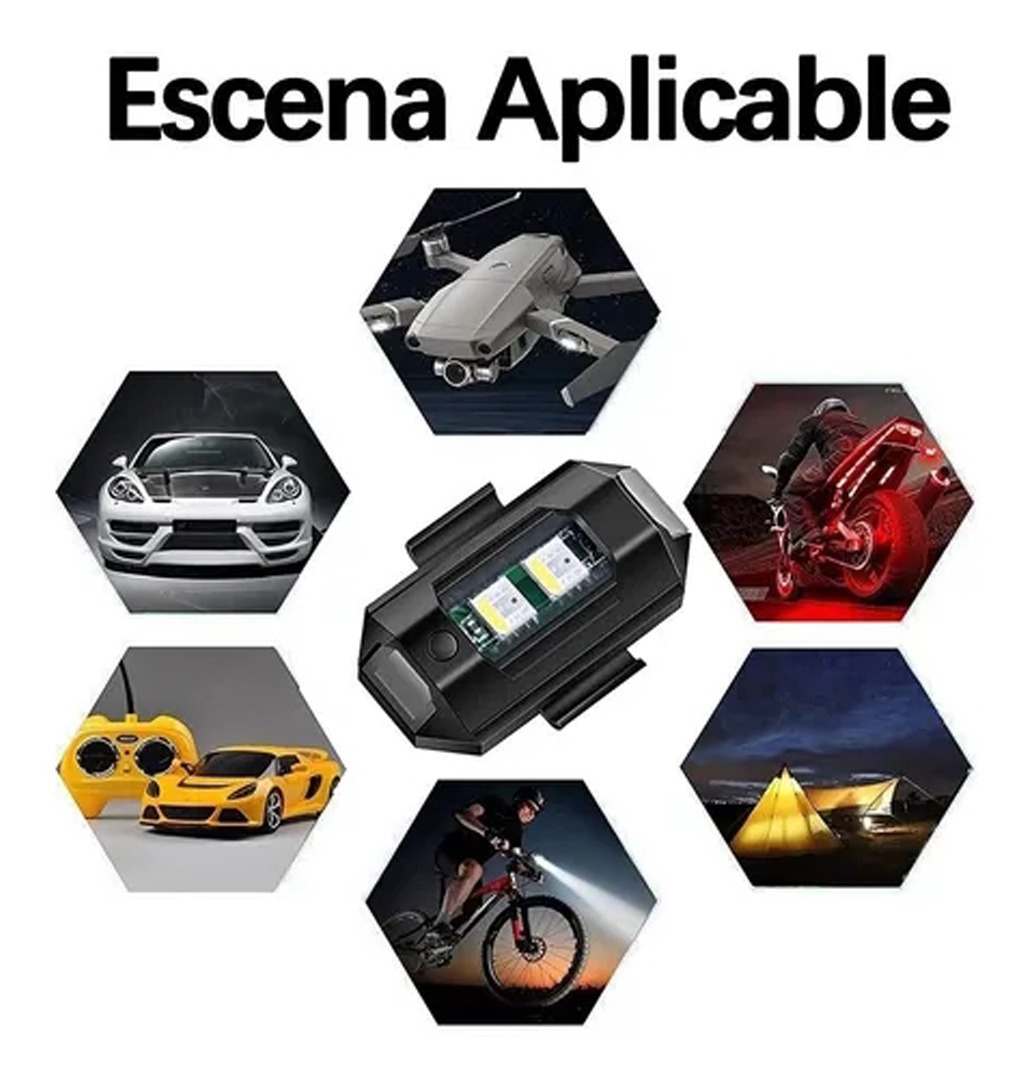 10pcs Luzes Da Motocicleta Rc Drone Levou Luz De Posição Do - Imagem 7