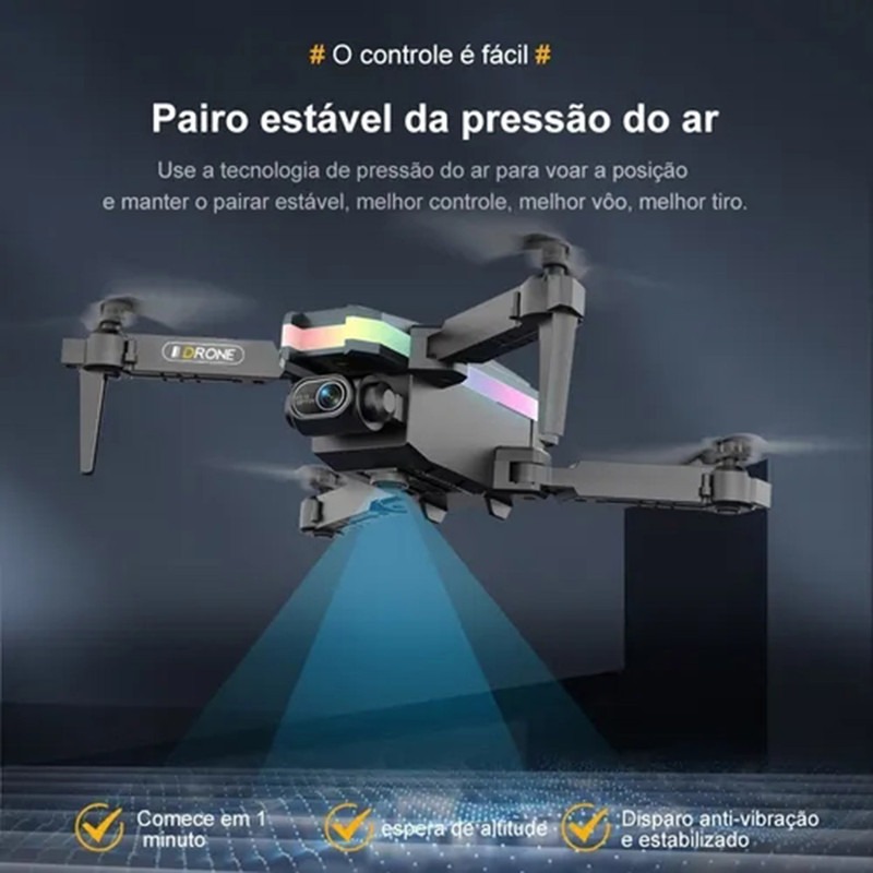 Drone 4k Dual Camera Xt8 Bateria De Longa Duração, Novo 2022 - Imagem 3