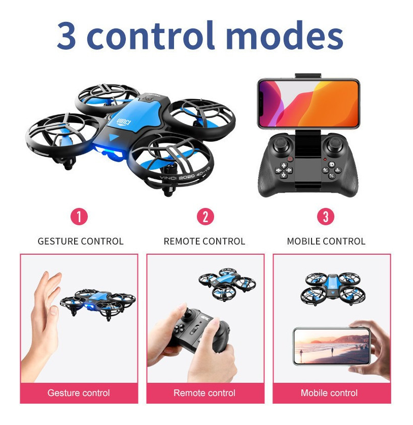 Drone Controle Remoto Com Detecção Gestos Com Câmera 4k Hd - Imagem 4