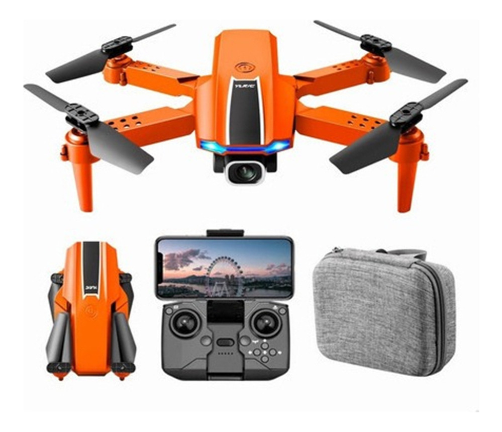 Drone Profissionl L900pro Com Dual Câmera 4k Preto 2 Bateria