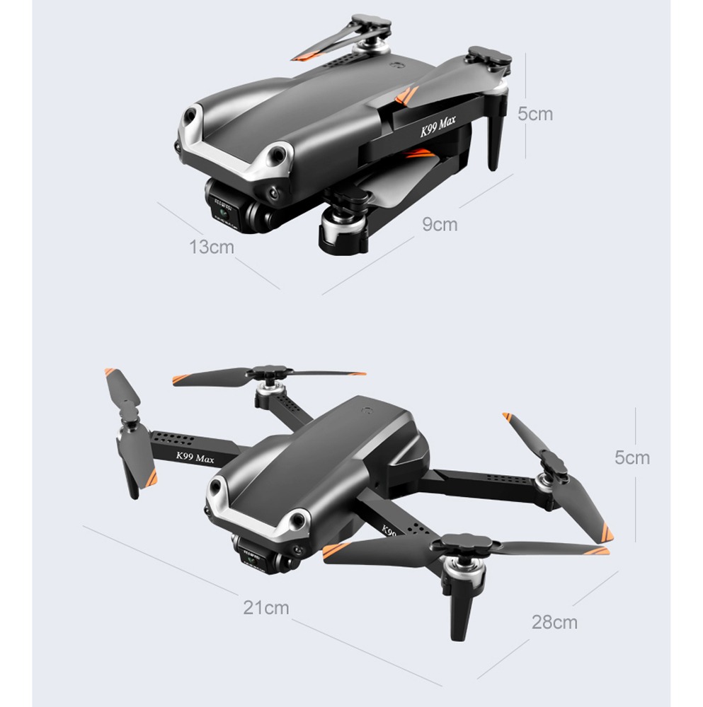 Câmera Dupla Profissional K99 Max Drone 1080p Hd Com 2 Bater - Imagem 5