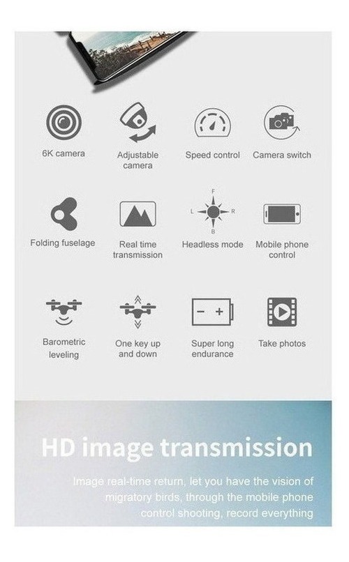 Câmera 4k Mini Drone E99 Pro Professional Com 2 Baterias - Imagem 4