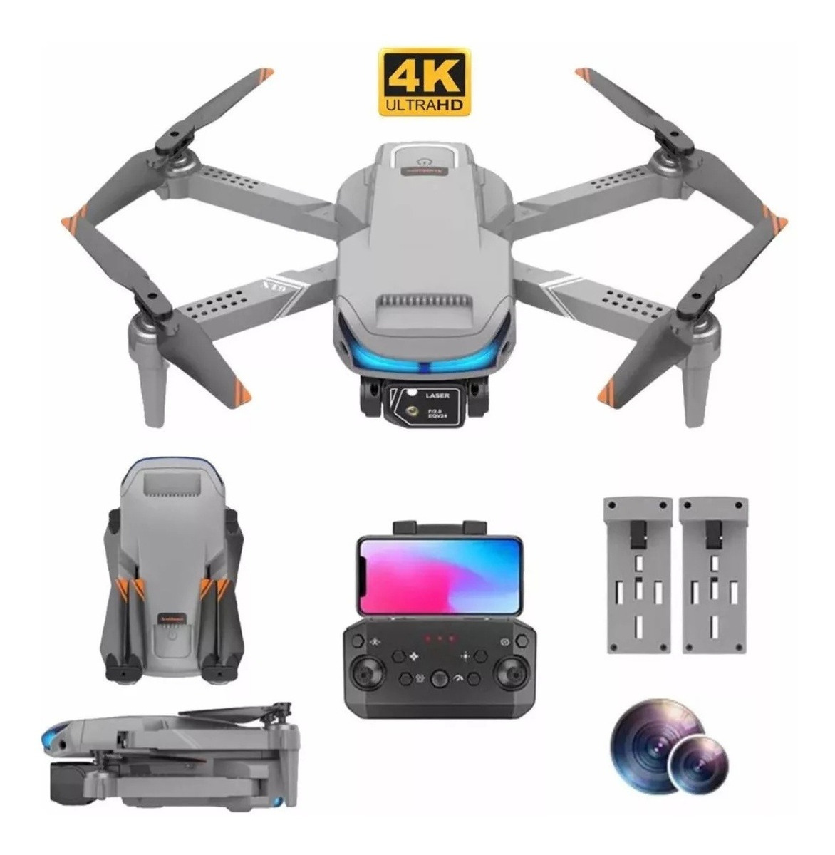 Mini Drone Xt9 Zangão Duas Câmeras 4k 2,4 Ghz Alta Qualidade - Imagem 6