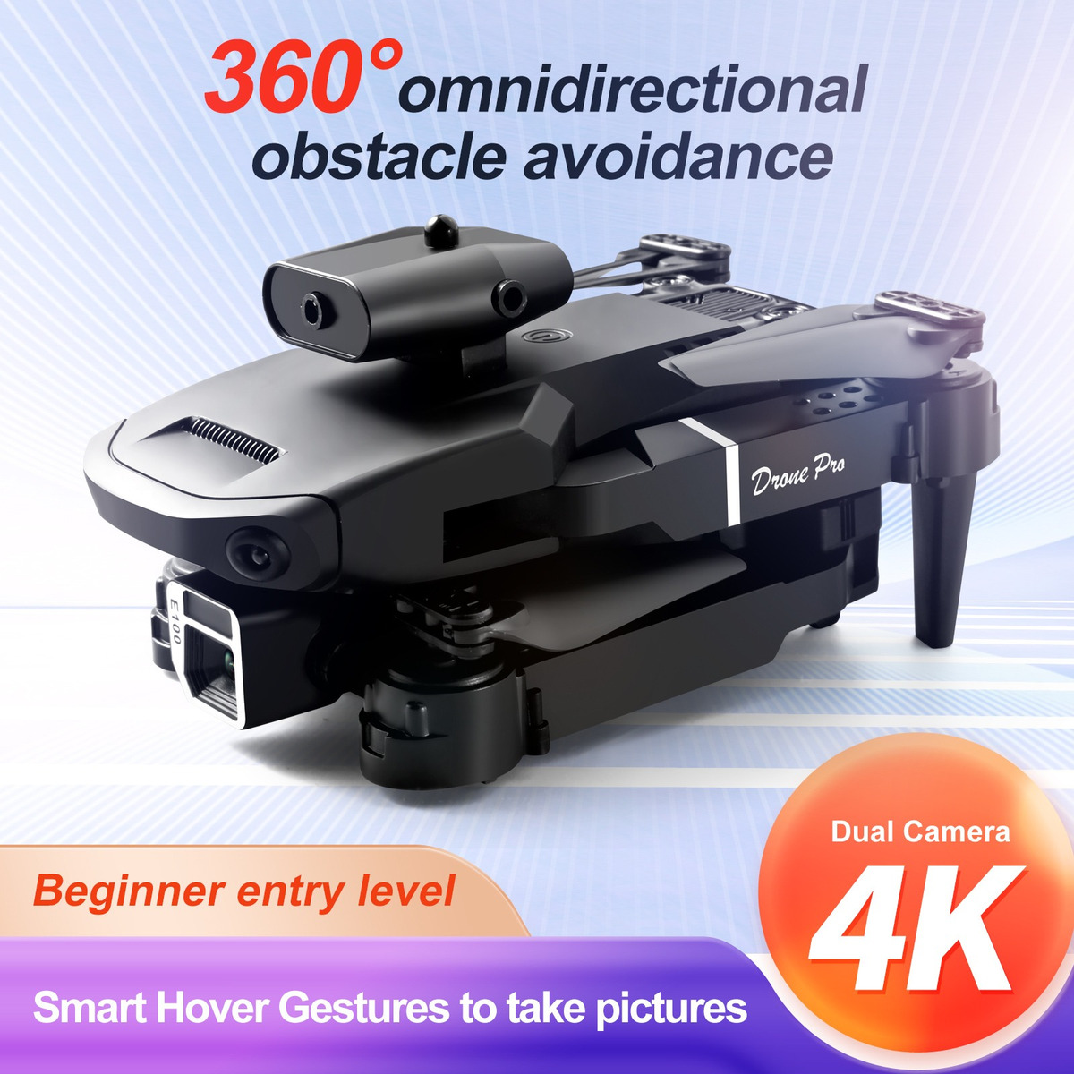Drone Profissional Câmera 4k Evitação + 2 Baterias - Imagem 4