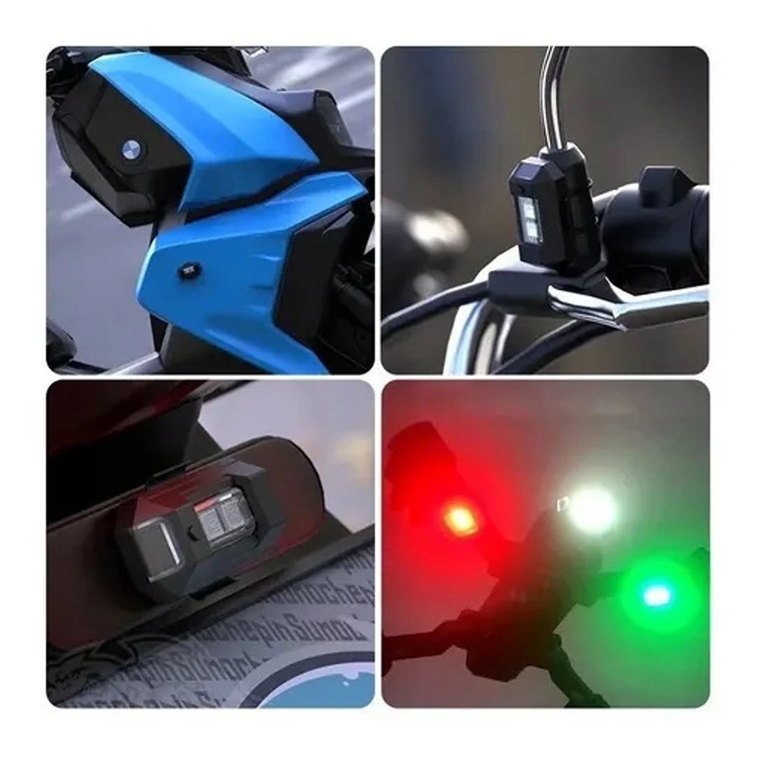 10pcs Luzes Da Motocicleta Rc Drone Levou Luz De Posição Do - Imagem 4
