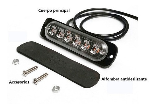 2 Barra De Luz Led Lateral Strobe Escort Patrol 18 Função - Imagem 5