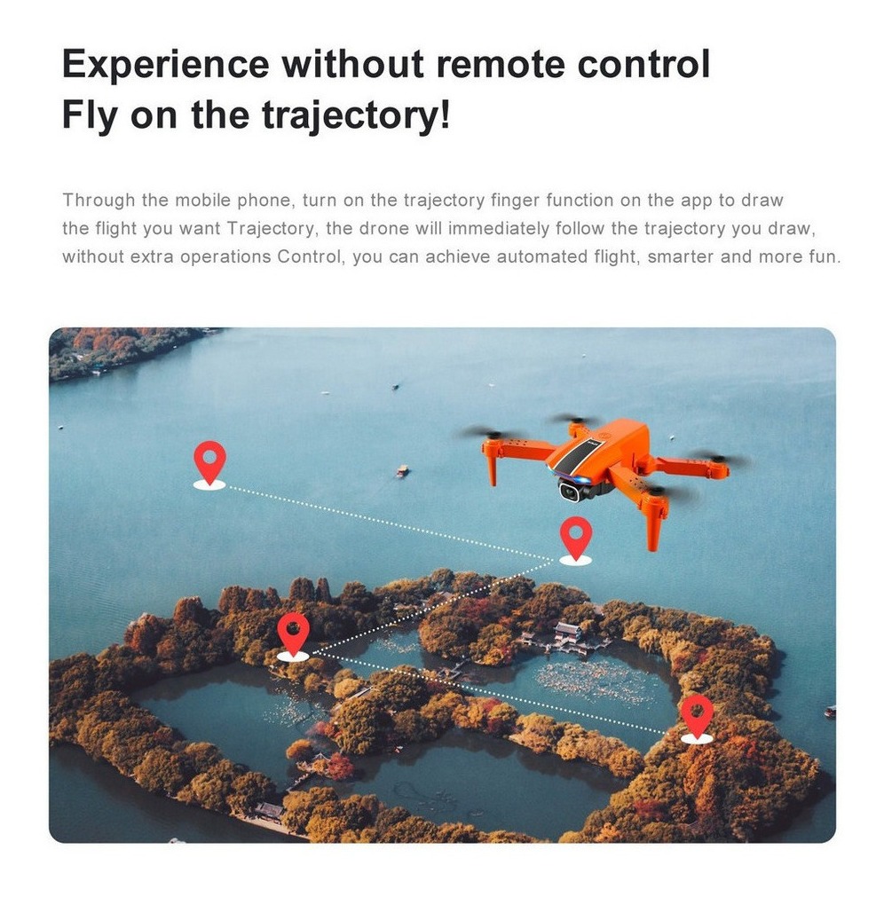 Drone Profissional Com Câmera Wifi Dupla Full Hd Foto Filma - Imagem 9