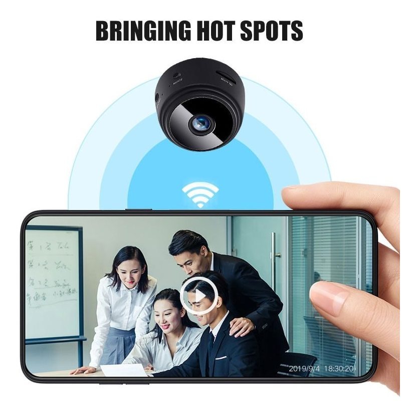 2pcs Mini Câmera Espiã Carro Wifi Sem Fio Hd Espionagem - Imagem 6