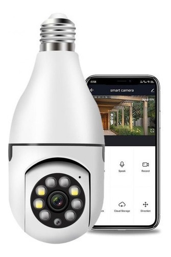 Câmera De Vigilância De Lâmpada E27 Câmera De Zoom Digital D - Imagem 4
