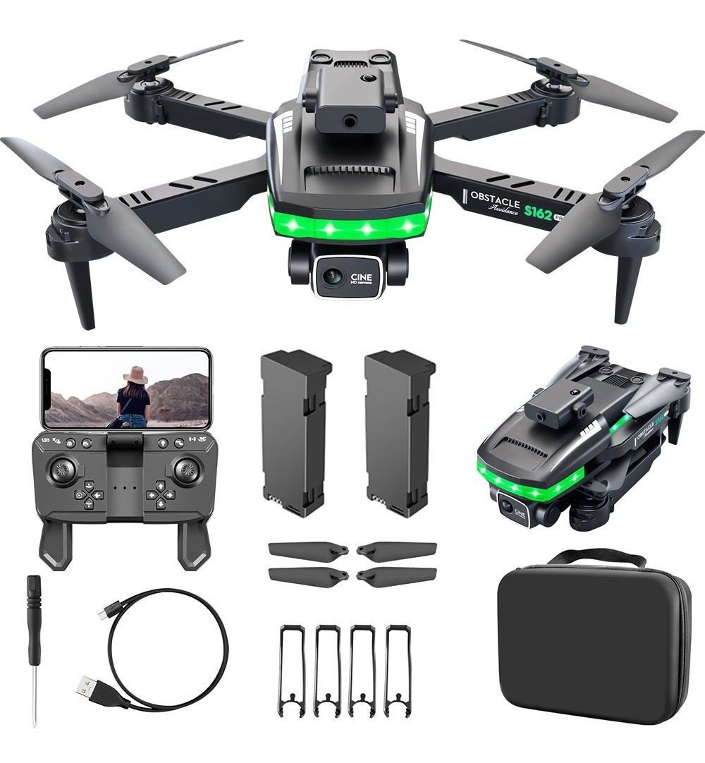 Mini Drone Profissional Com Câmera E Desvio De Obstáculo Led