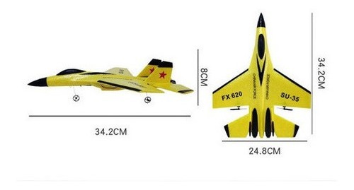 2.4g Avião De Controle Remoto Su35 Modelo De Avião Rc - Imagem 6