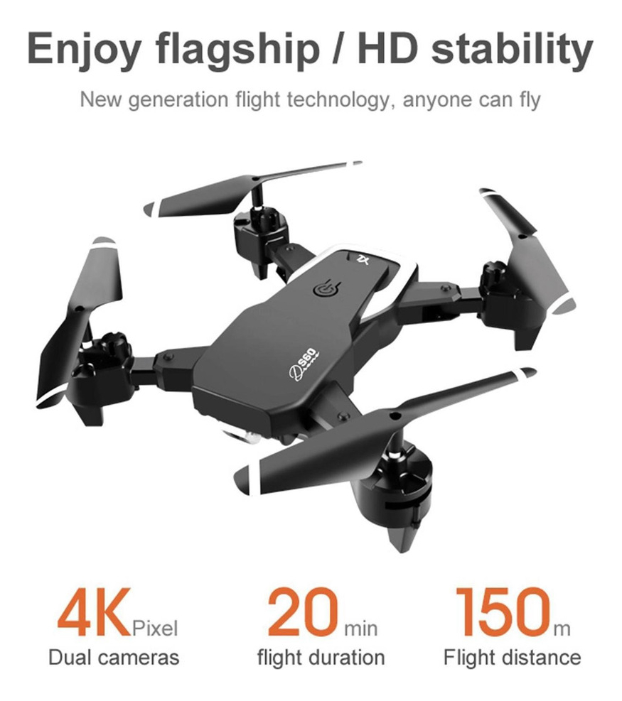 Drone X Profissional De Corrida Gps Mini Fpv Bateria 1080p 2 - Imagem 7