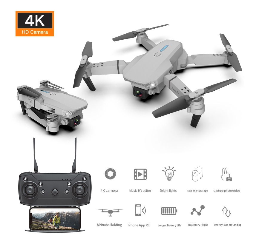 Mini Drone Profissional Com Avião De Brinquedo Com Câmera - Imagem 10