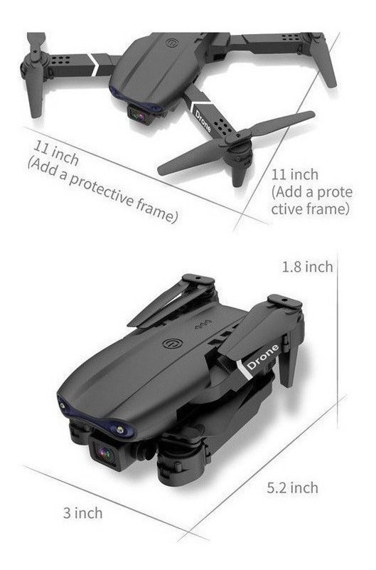 Câmera Profissional Mini Drone E99 Pro2 4k Com 2 Baterias - Imagem 10