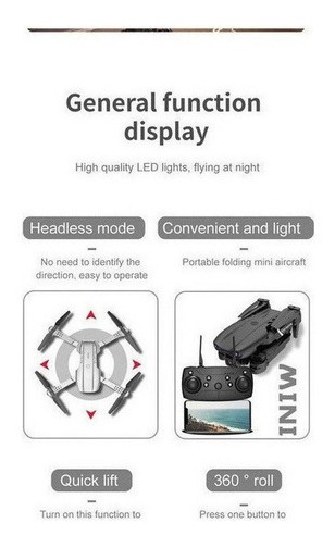 Câmera 4k Mini Drone E99 Pro Professional Com 2 Baterias - Imagem 6