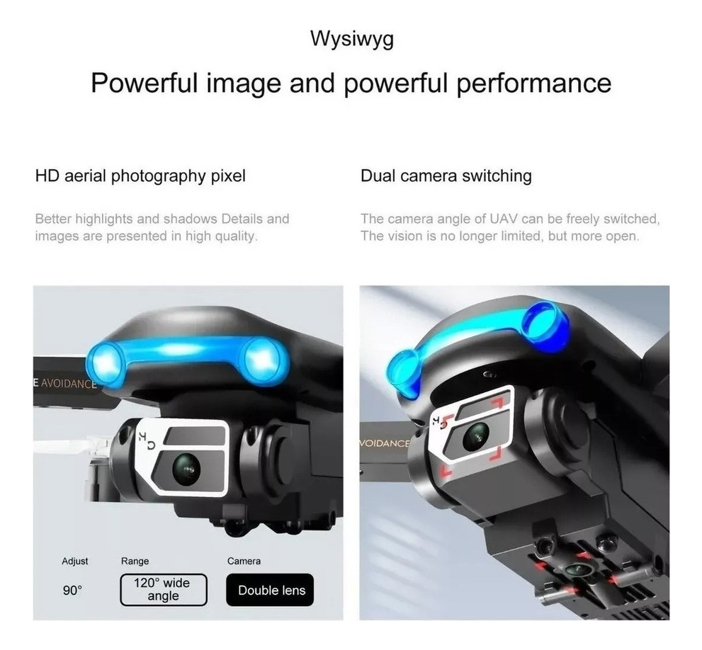 Mini Drone S98 Novo Rc 4k Hd Barato Com Câmera Dupla Com Led - Imagem 14