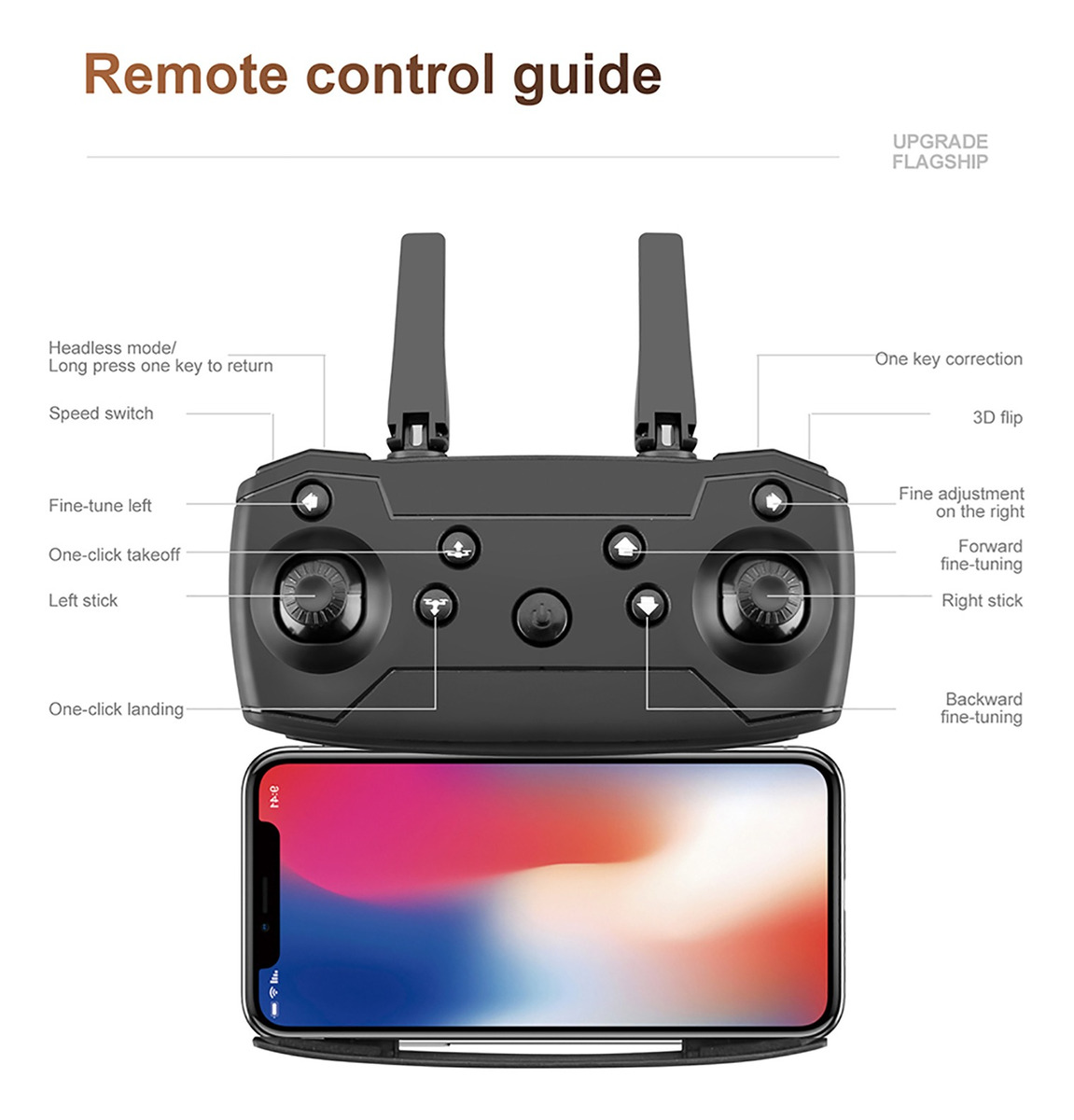 Ylr/c S89 4k Hd Câmera Única 2.4ghz Dobrável Rc Drone Com - Imagem 9
