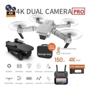 E88 4k Dual Camera Mini Drone De Controle Remoto Dobrável