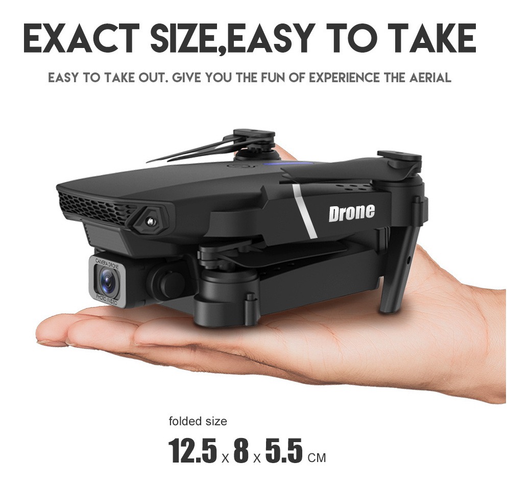 Drone Dobrável Xkj E88 Pro Com Câmera Dupla Grande Angular4k - Imagem 6