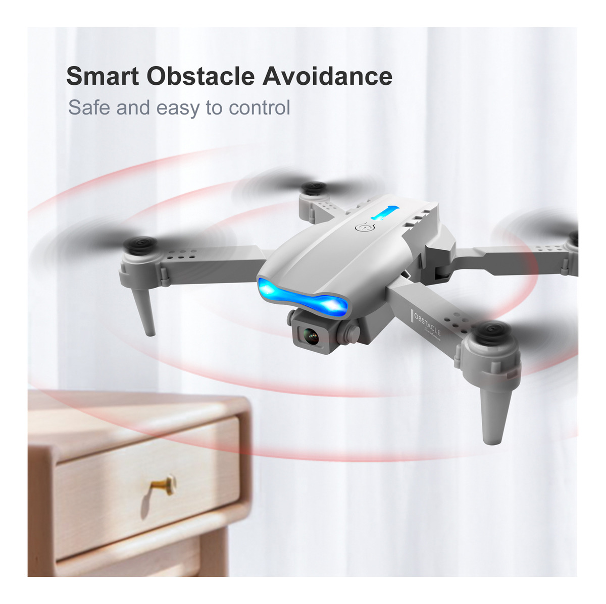 Drone Rc Com Câmera 4k Rc Quadcopter Obstacle Avitance - Imagem 6