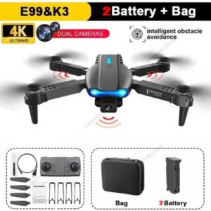E99 Pro Drone 4k Câmera Dupla Edição Para Evitar Obstáculos