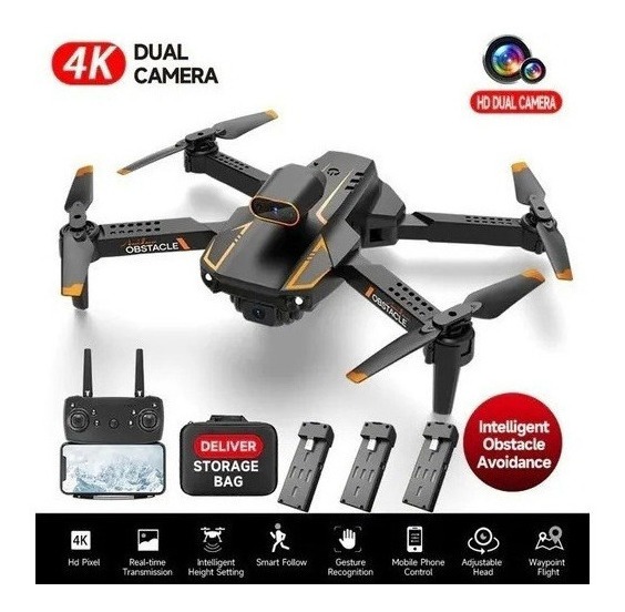 Drone De Câmera Dupla 2,4 Ghz 4k De Longa Vida Útil Com Bate - Imagem 11