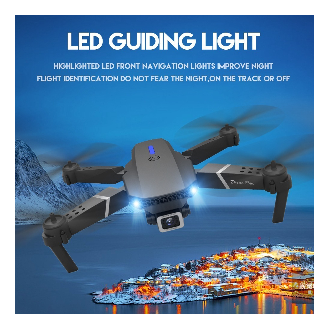 Ls-e525/e88 Mini Drones Com Camara Baratos Fantasma+bolsa 4k - Imagem 5