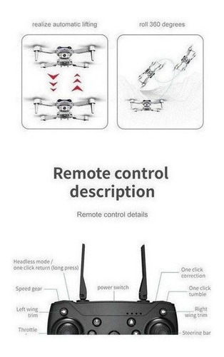 Câmera 4k Mini Drone E99 Pro Professional Com 2 Baterias - Imagem 6