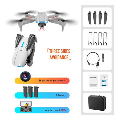 Mini Drone E99 K3 Barato Com Câmera Fullhd 3 Baterias - Imagem 2