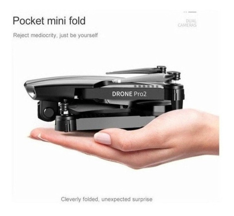 Mini Drone E99 Pro2 Professional 4k Câmera Dupla 2 Baterias - Imagem 5