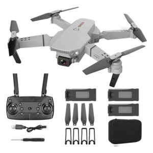 Drone E88 Pro 4k Hd Câmera Dupla Com 3 Baterias