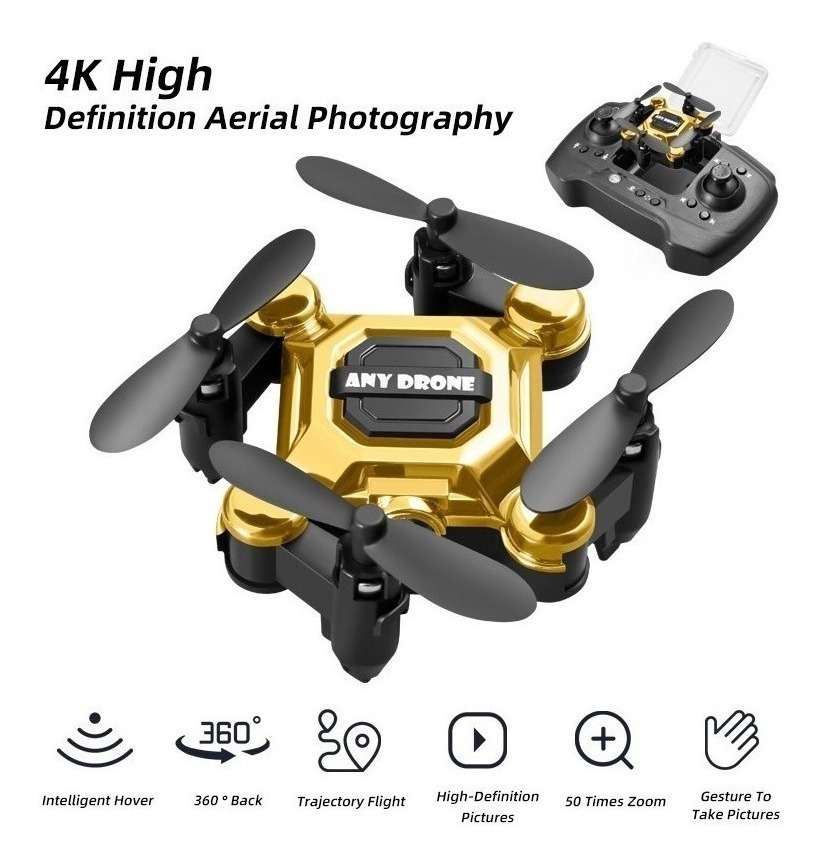 Mini Drone 4k Pequeno Uav Drones Aéreos Smart Hover 50x Zoom - Imagem 7