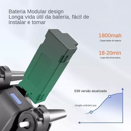 Avião De Controle Remoto Empilhado Com Luz Led, 3 Baterias - Imagem 5