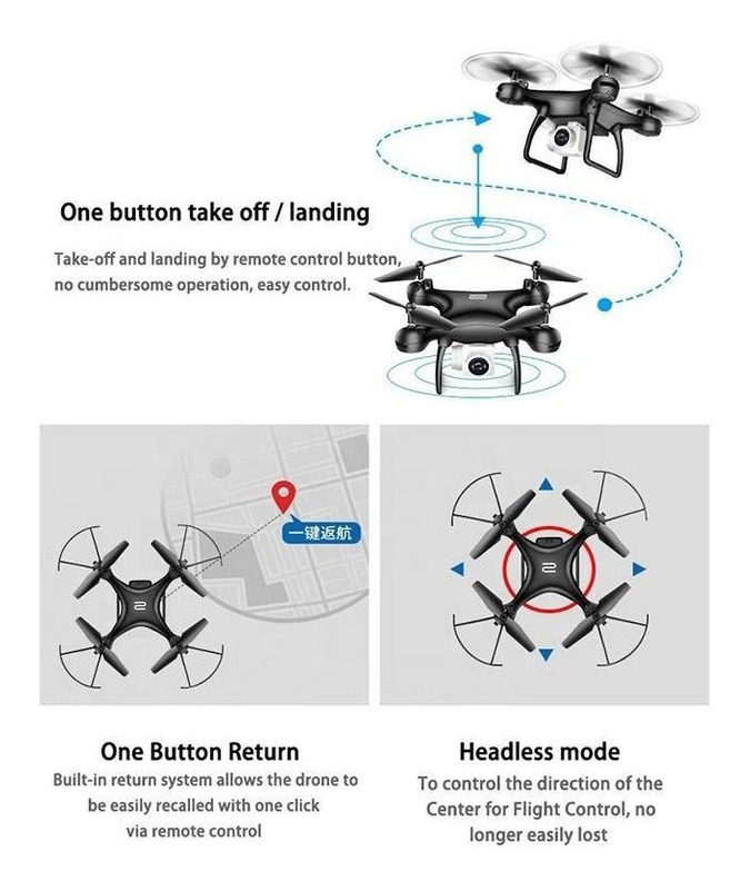 Quadcopter Txd-8l 4k, Drone Com Câmera 1080p - Imagem 4