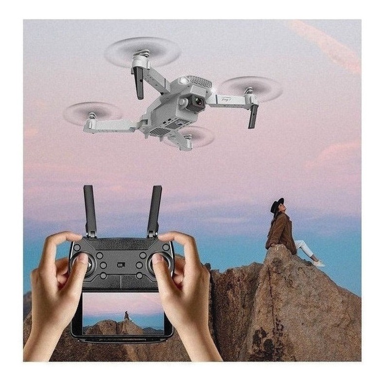 Câmera Drone E88 Portátil De Alta Definição 4k Com 2 Bateria - Imagem 7