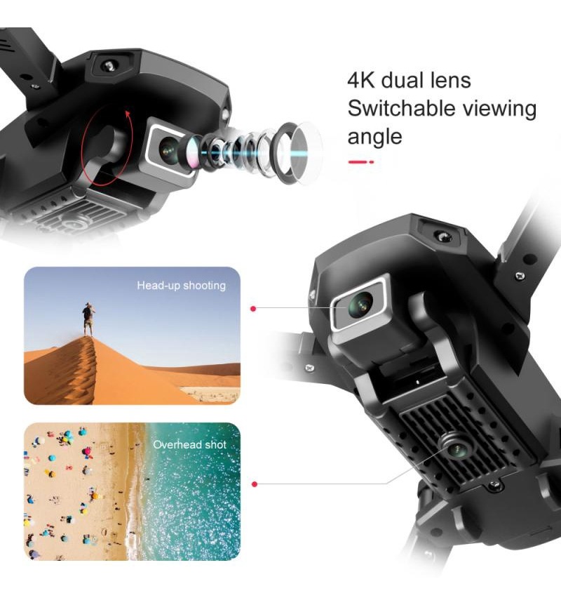 Mini Drone Quadricóptero Preto S68 Sem Câmera E 3 Baterias - Imagem 3