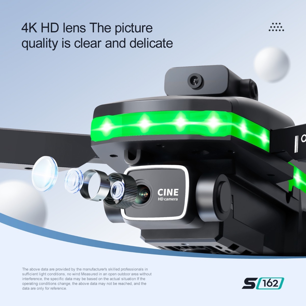 Mini Drone Profissional Com Câmera 4k Phantom Led Marquise - Imagem 6