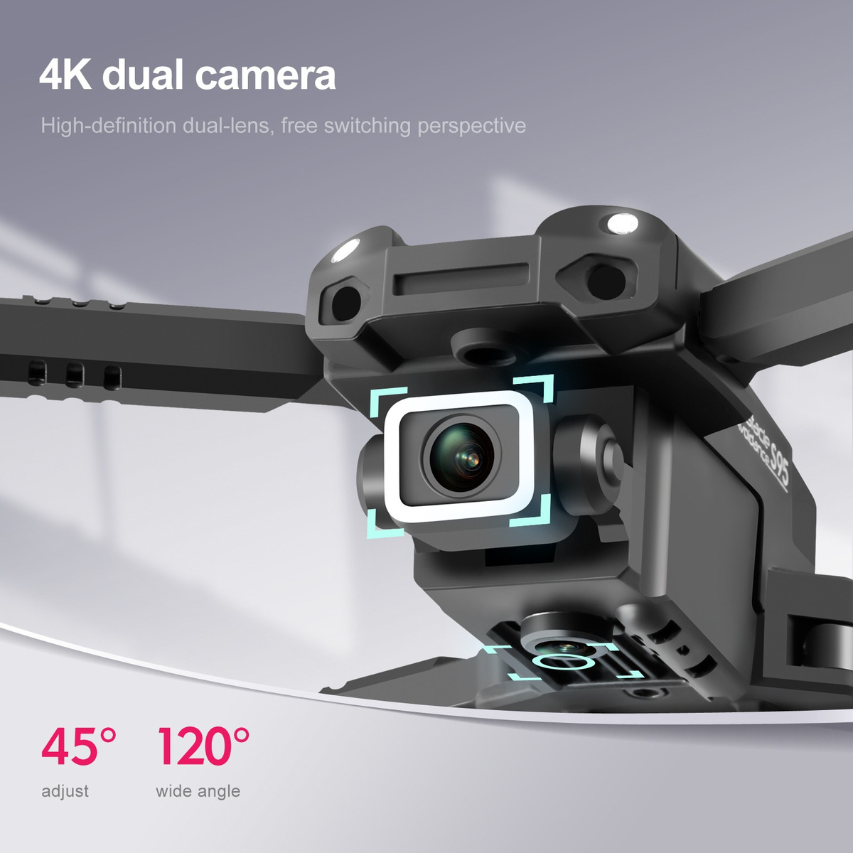 Mini Drone Dobrável De Quatro Eixos S95 - Imagem 7