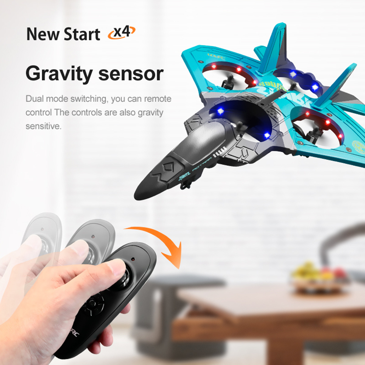 Avião De Controle Remoto Rc Plane 2,4 Ghz 6ch Epp Foam Com 2 - Imagem 5
