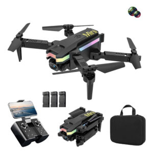 Mini Drones Dobráveis Baratos Com Câmeras Led Coloridas