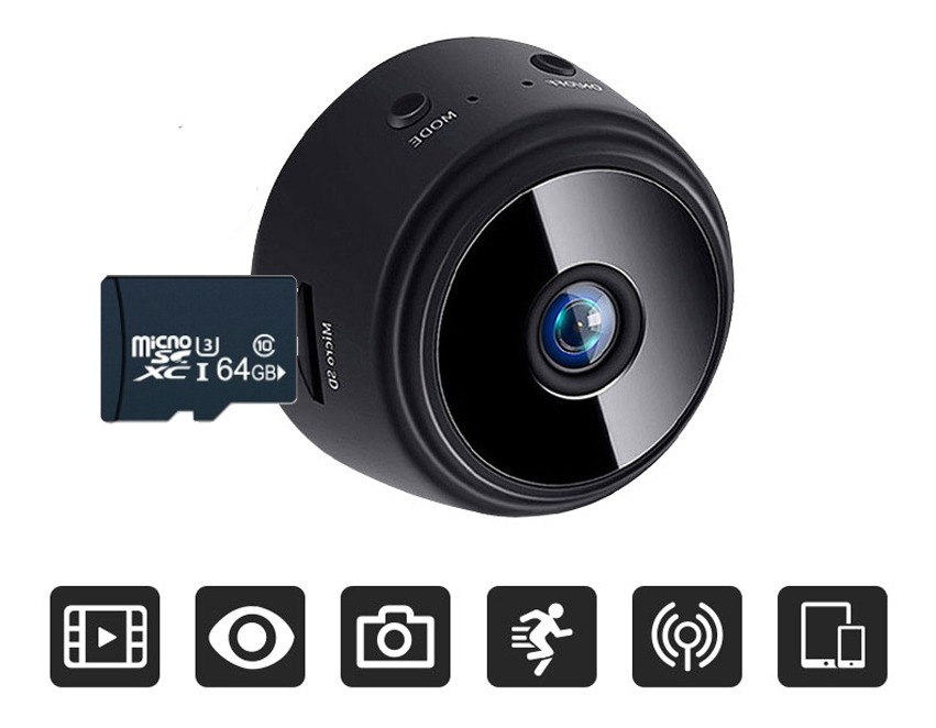 Spy Mini Camera Hd Detecta Micr Moviment+cartão De Memória