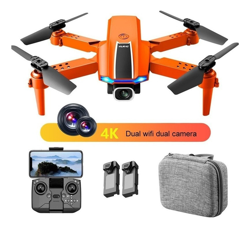 S89 Mini Drone Câmera Dupla 4k Hd Barato + 2 Baterias