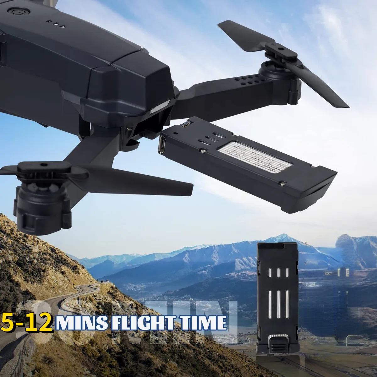 Drone E58 Completo Iniciantes Com Câmera 2.4ghz 2 Baterias - Imagem 4