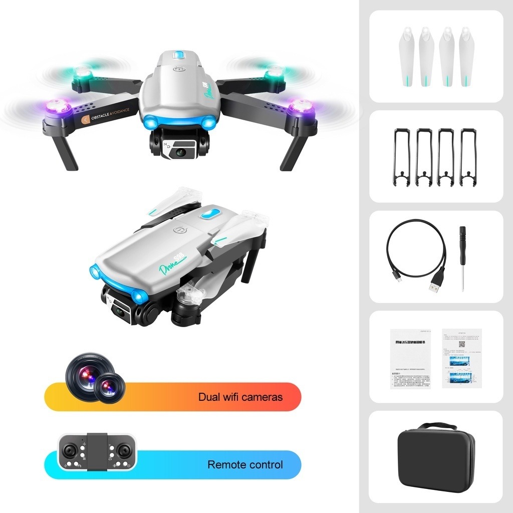 Drone Quadcopter 4k Hd Wifi Fpv 1080p Câmera Com Luzes Led