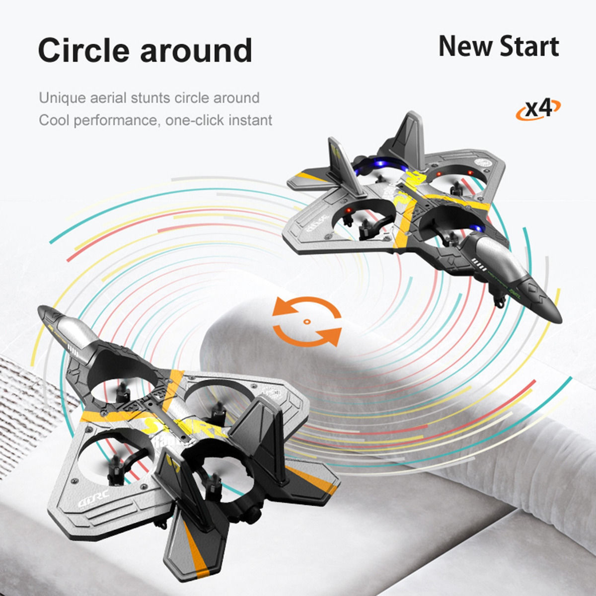 Avião De Controle Remoto Rc Plane 2,4 Ghz 6ch Epp Foam Com - Imagem 15
