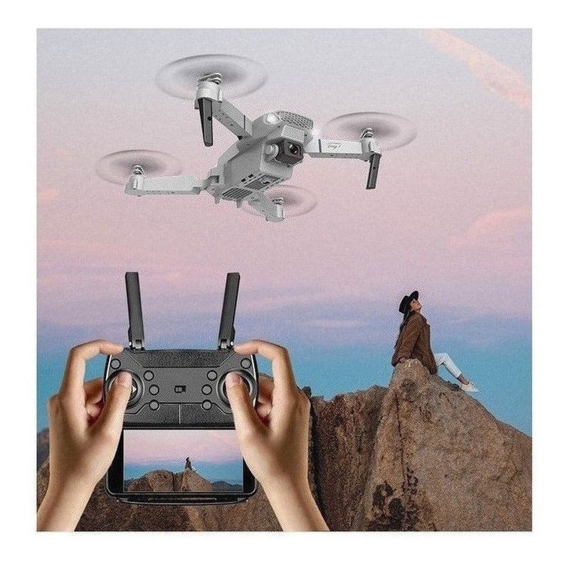 Câmera Drone E88 Portátil De Alta Definição 4k Com 2 Bateria - Imagem 7