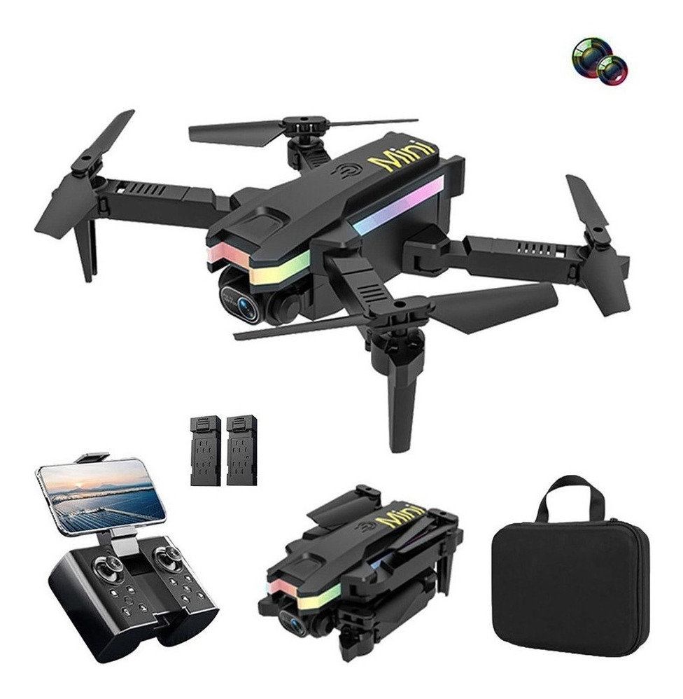 Drone Profissional Câmera Dupla 4k Com Luzes Led 2 Baterias - Imagem 10