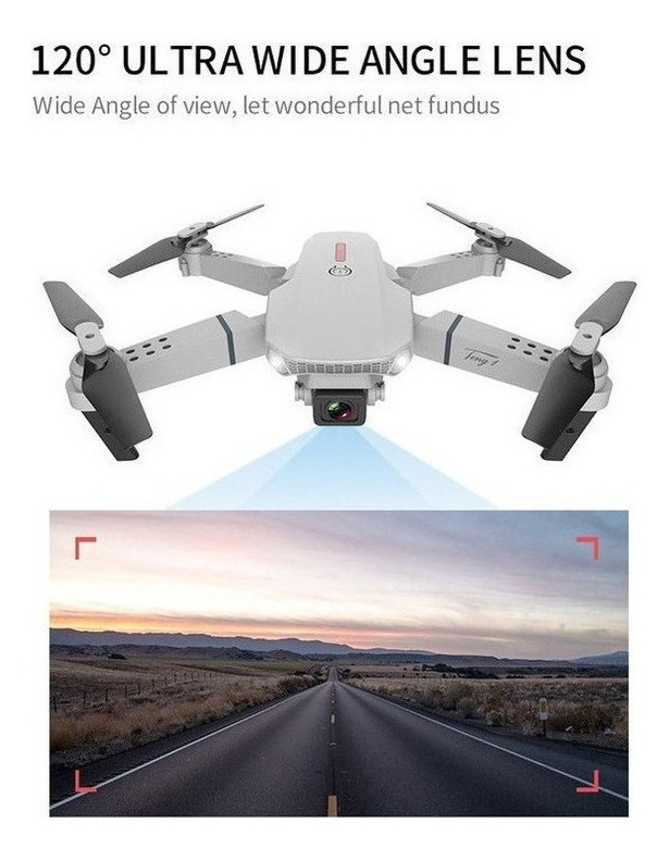 Câmera Drone E88 Portátil De Alta Definição 4k Com 2 Bateria - Imagem 5